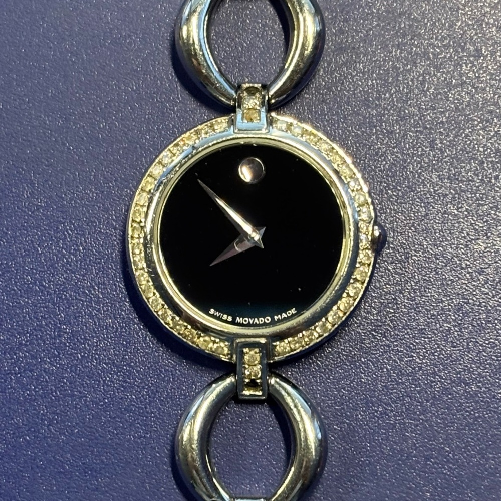 Movado Women's Watch - Black and Silver